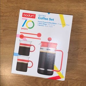 NIB Bodum Bistro - 5 piece French Press Coffee Set